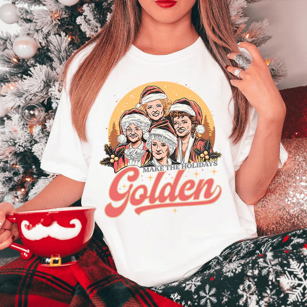 Make The Holidays Golden Tee Peachy Sunday