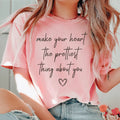 Make Your Heart The Prettiest Think About You Tee Peachy Sunday