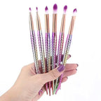 Makeup Brushes Kit Natural Tool Pencil Cosmetics Foundation Artist Mermaid Highlighter Face Set Of Bronzer Eyeshadow Lip Stevvex