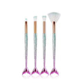 Makeup Brushes Kit Natural Tool Pencil Cosmetics Foundation Artist Mermaid Highlighter Face Set Of Bronzer Eyeshadow Lip Stevvex