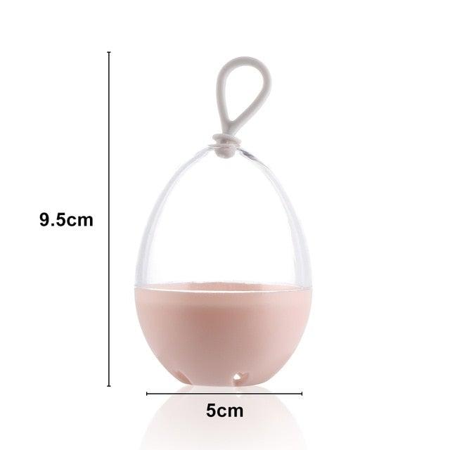 Makeup Sponge Case Capsule Shaped Box Container Makeup Drying Holder Easy Sponge Display Storage Cosmetic Puff Holder Egg Shape Box Stevvex