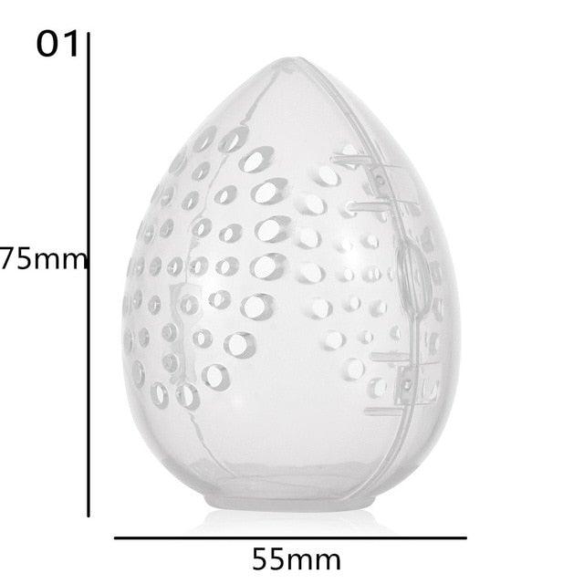 Makeup Sponge Case Capsule Shaped Box Container Makeup Drying Holder Easy Sponge Display Storage Cosmetic Puff Holder Egg Shape Box Stevvex