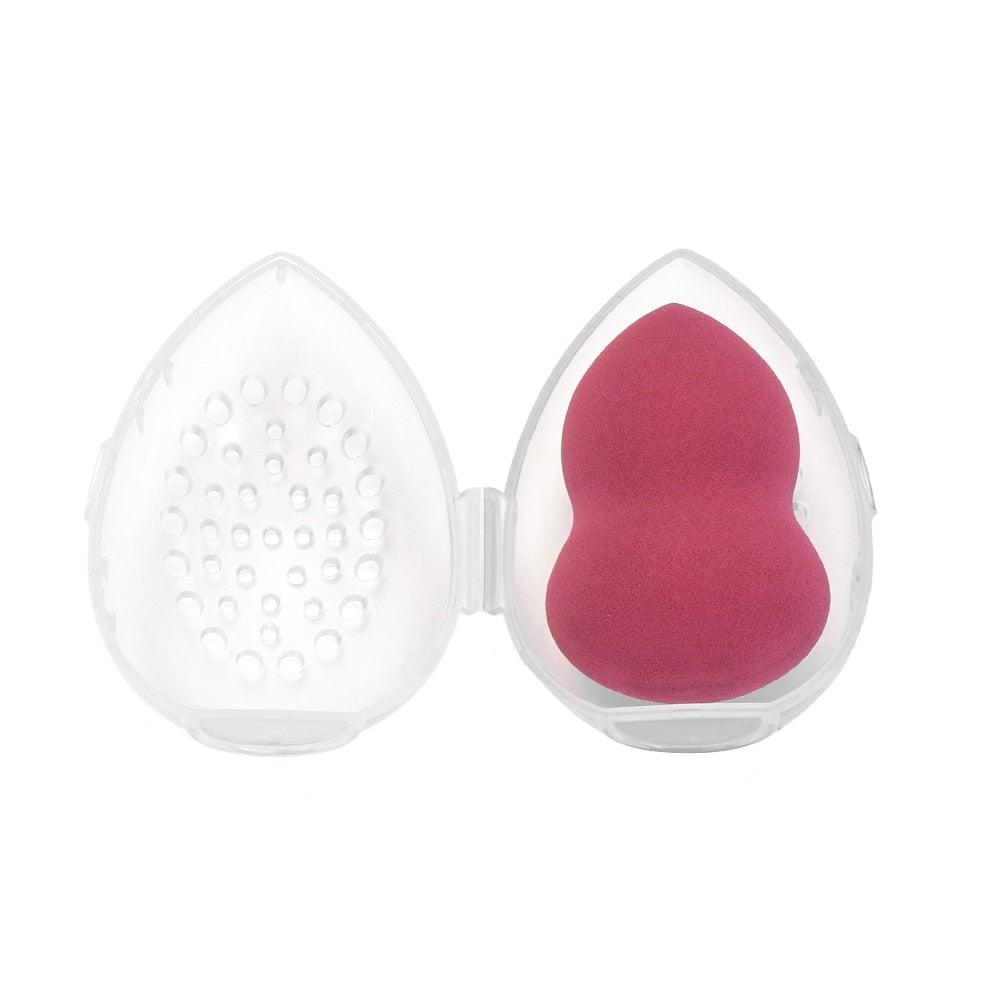 Makeup Sponge Case Capsule Shaped Box Container Makeup Drying Holder Easy Sponge Display Storage Cosmetic Puff Holder Egg Shape Box Stevvex