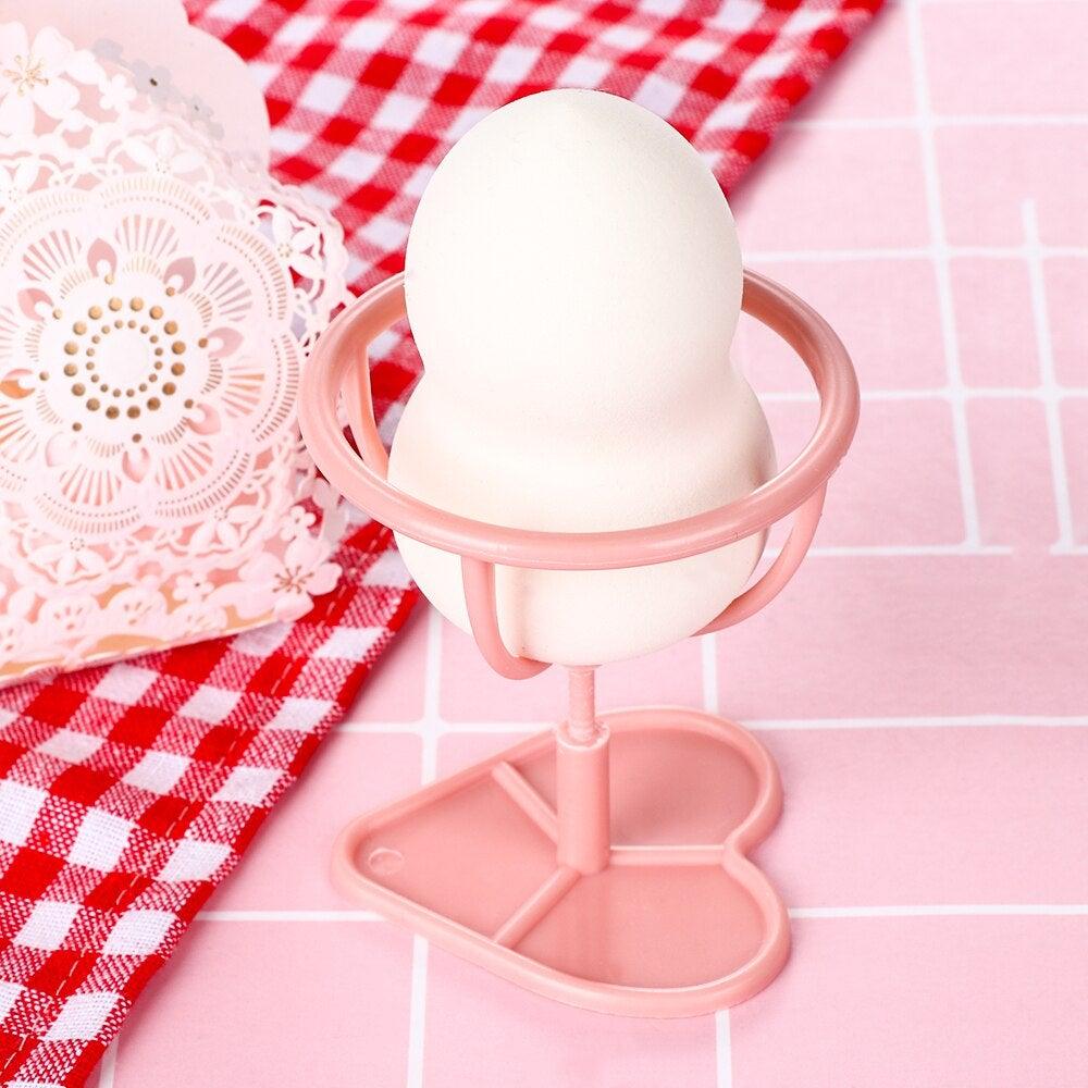 Makeup Sponge Case Capsule Shaped Box Container Makeup Drying Holder Easy Sponge Display Storage Cosmetic Puff Holder Egg Shape Box Stevvex