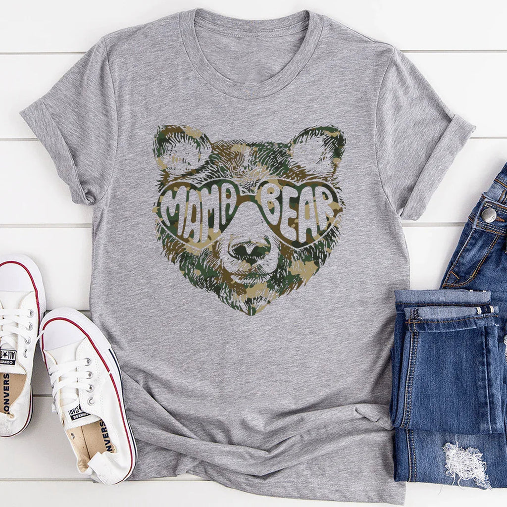 Mama Bear Camo Tee - SJB-DIAMOND ELITES