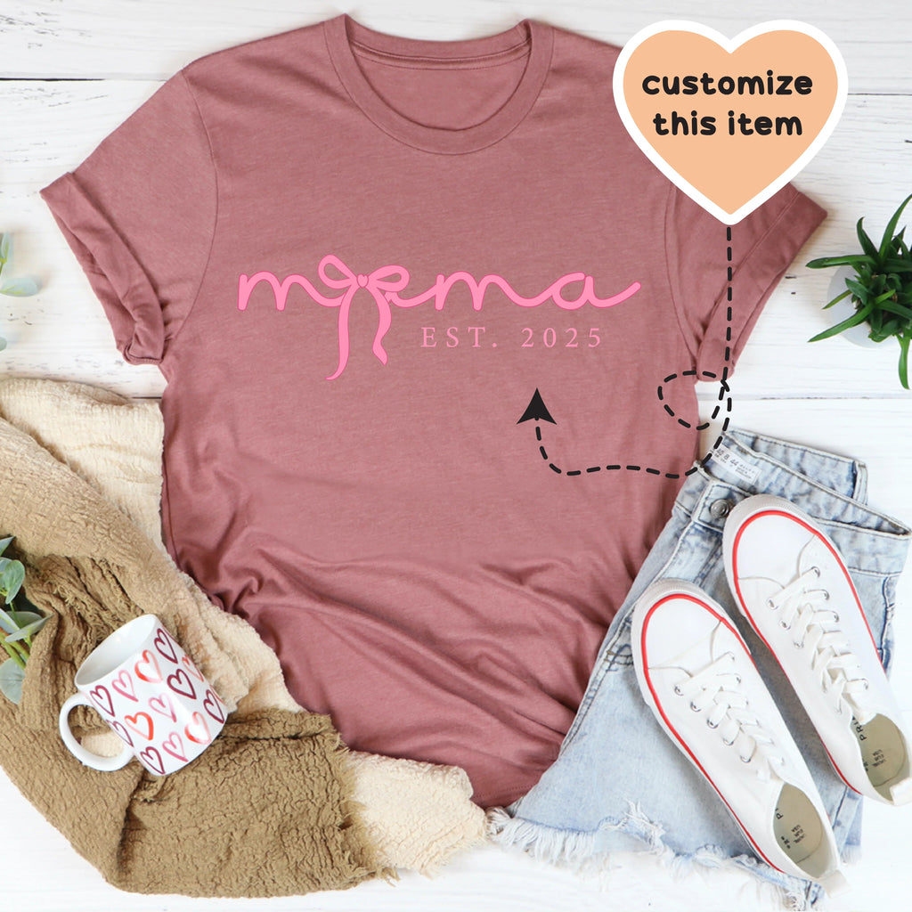 Mama Custom Tee Peachy Sunday