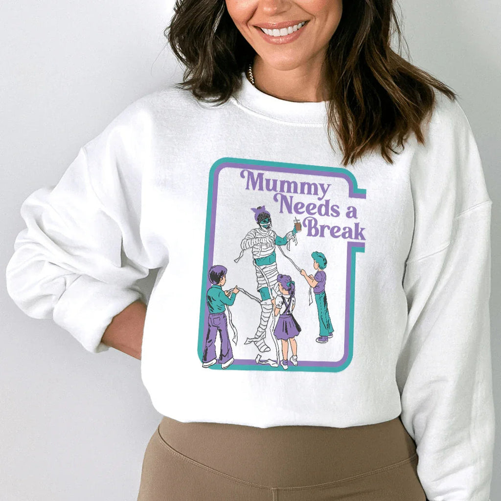 Mama Needs a Break Sweatshirt Peachy Sunday