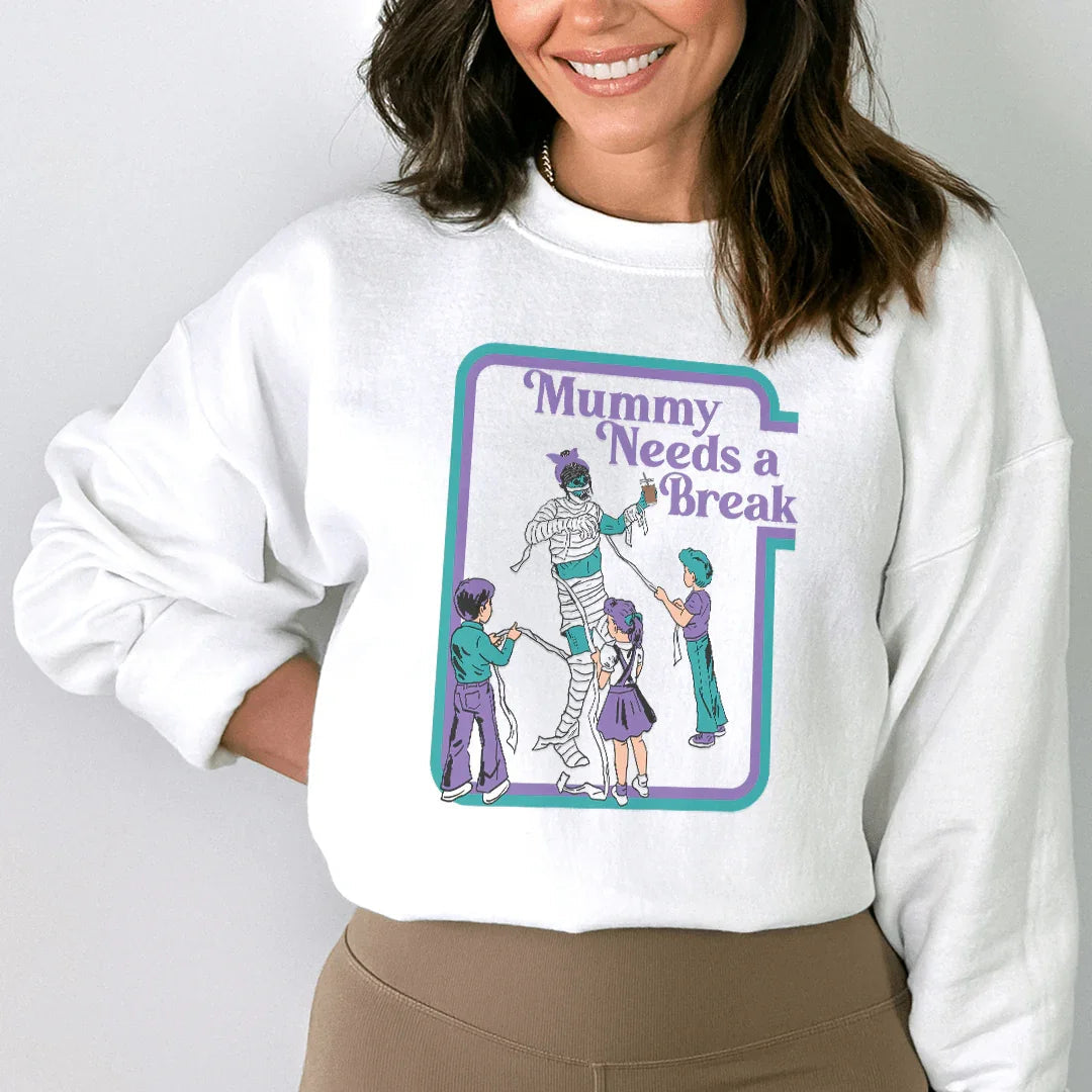 Mama Needs a Break Sweatshirt Peachy Sunday