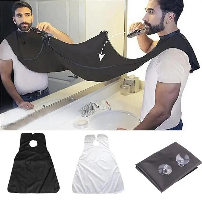 Man Practical Bathroom Waterproof Male Beard Hair Care Shave Portable Apron Mustache Cutting Repair Bib Household Cleaning Tools Stevvex