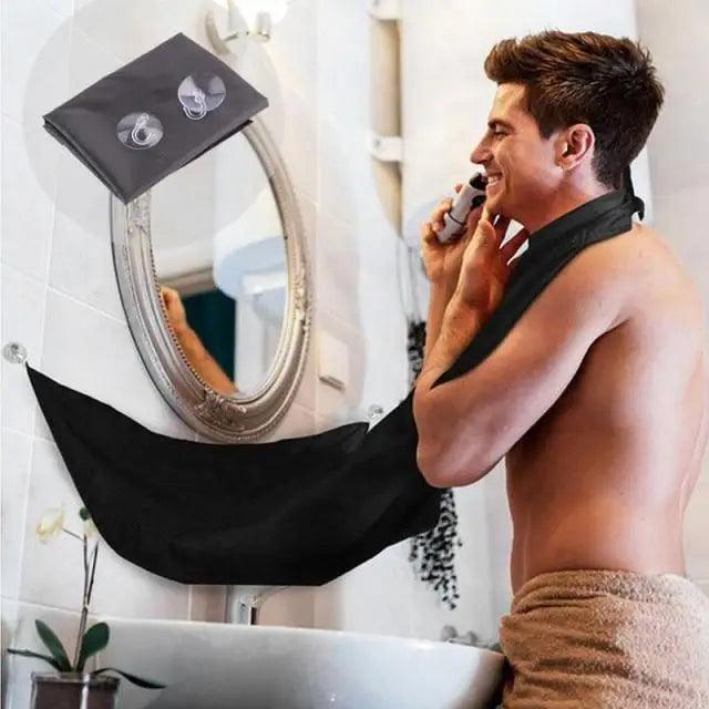 Man Practical Bathroom Waterproof Male Beard Hair Care Shave Portable Apron Mustache Cutting Repair Bib Household Cleaning Tools Stevvex
