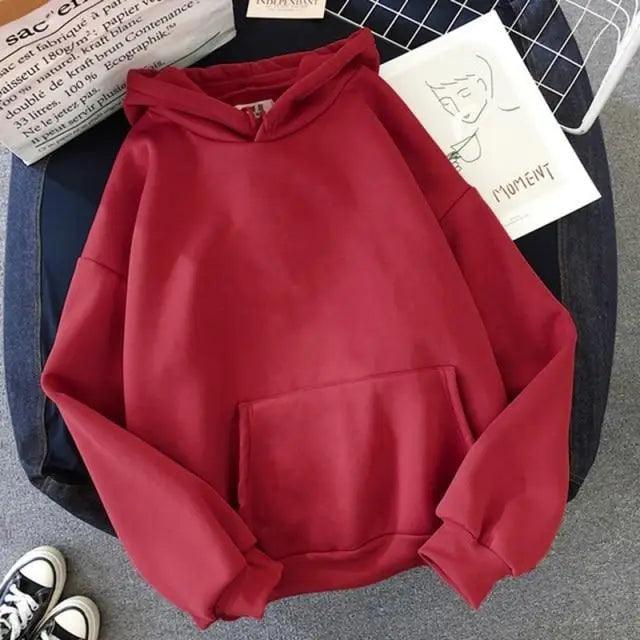 Man Sweatshirt With A Hood Hoodies Ladies Long Sleeve Casual Warm Hoodie Pullover Clothes Unisex Solid Color Print Hoodie Casual Long Sleeve Pullover Hoodie Stevvex