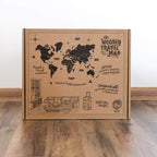 3D Wooden World Map Nordik Enjoy The Wood