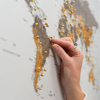 World Map on Canvas - Desert - SJB-DIAMOND ELITES
