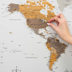 World Map on Canvas - Desert - SJB-DIAMOND ELITES