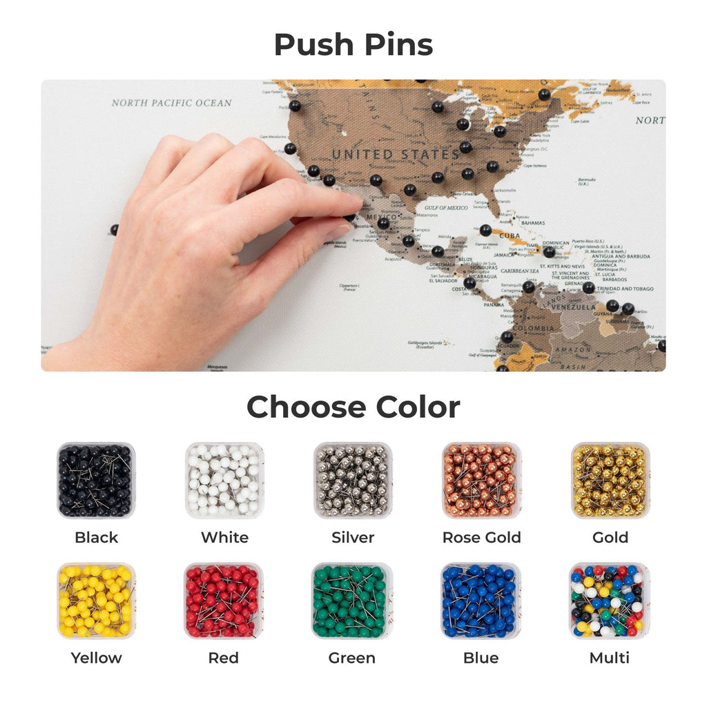 World Map on Canvas - Desert - SJB-DIAMOND ELITES