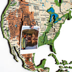 3D Wooden World Map Physical - SJB-DIAMOND ELITES