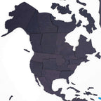 3D Wooden World Map Midnight - SJB-DIAMOND ELITES