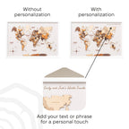 3D Wooden Panel World Map Multicolor Enjoy The Wood