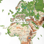 3D Wooden World Map Physical - SJB-DIAMOND ELITES