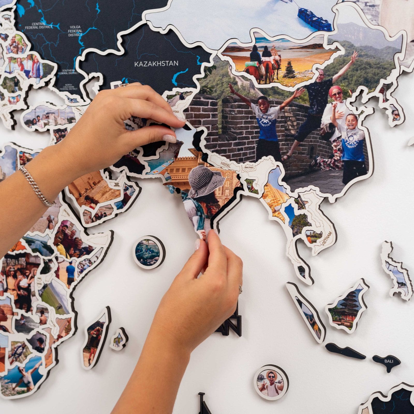 World Photo Map Midnight - SJB-DIAMOND ELITES
