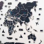 World Photo Map Midnight - SJB-DIAMOND ELITES