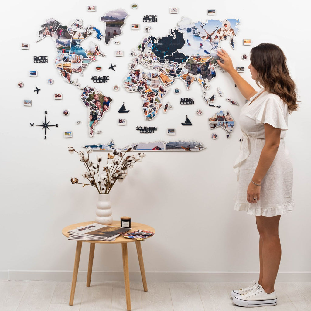 World Photo Map Midnight - SJB-DIAMOND ELITES