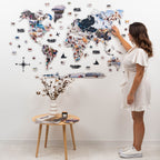 World Photo Map Midnight - SJB-DIAMOND ELITES