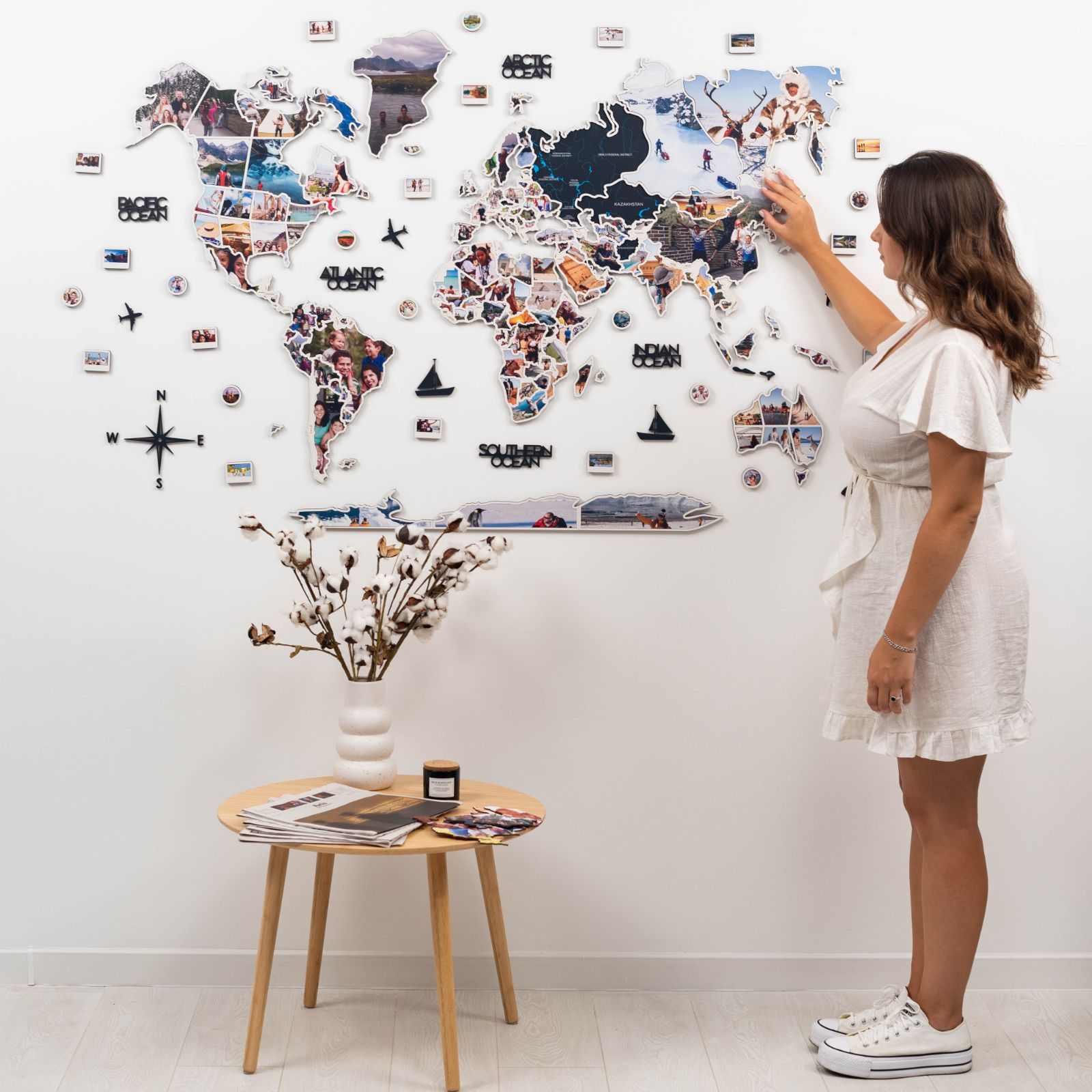 World Photo Map Midnight - SJB-DIAMOND ELITES