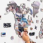World Photo Map Midnight - SJB-DIAMOND ELITES