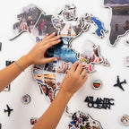 World Photo Map Midnight - SJB-DIAMOND ELITES