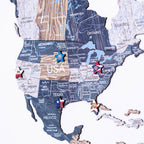 2D Wooden World Map Mystery Enjoy The Wood