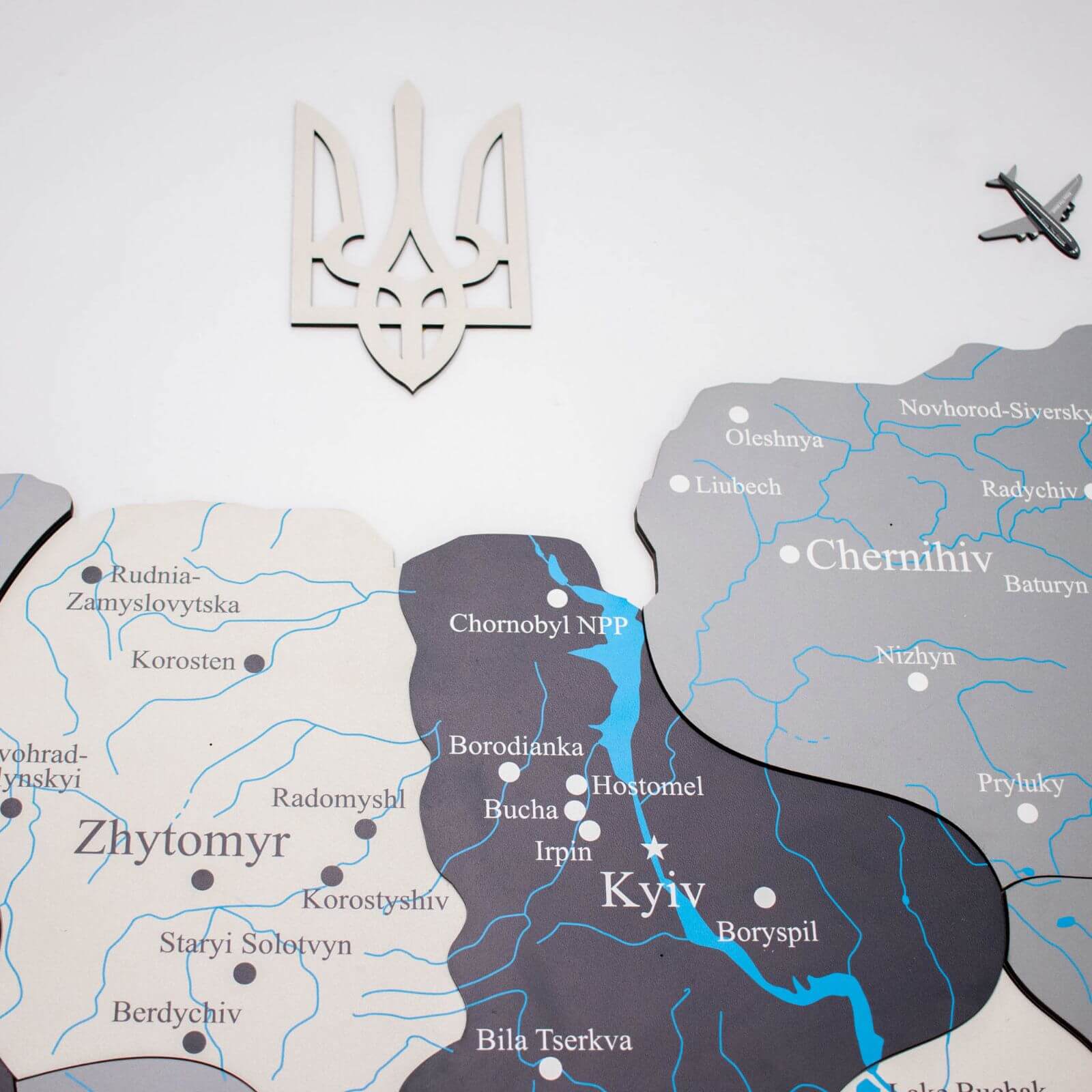 Wooden Map of Ukraine Nordik Enjoy The Wood