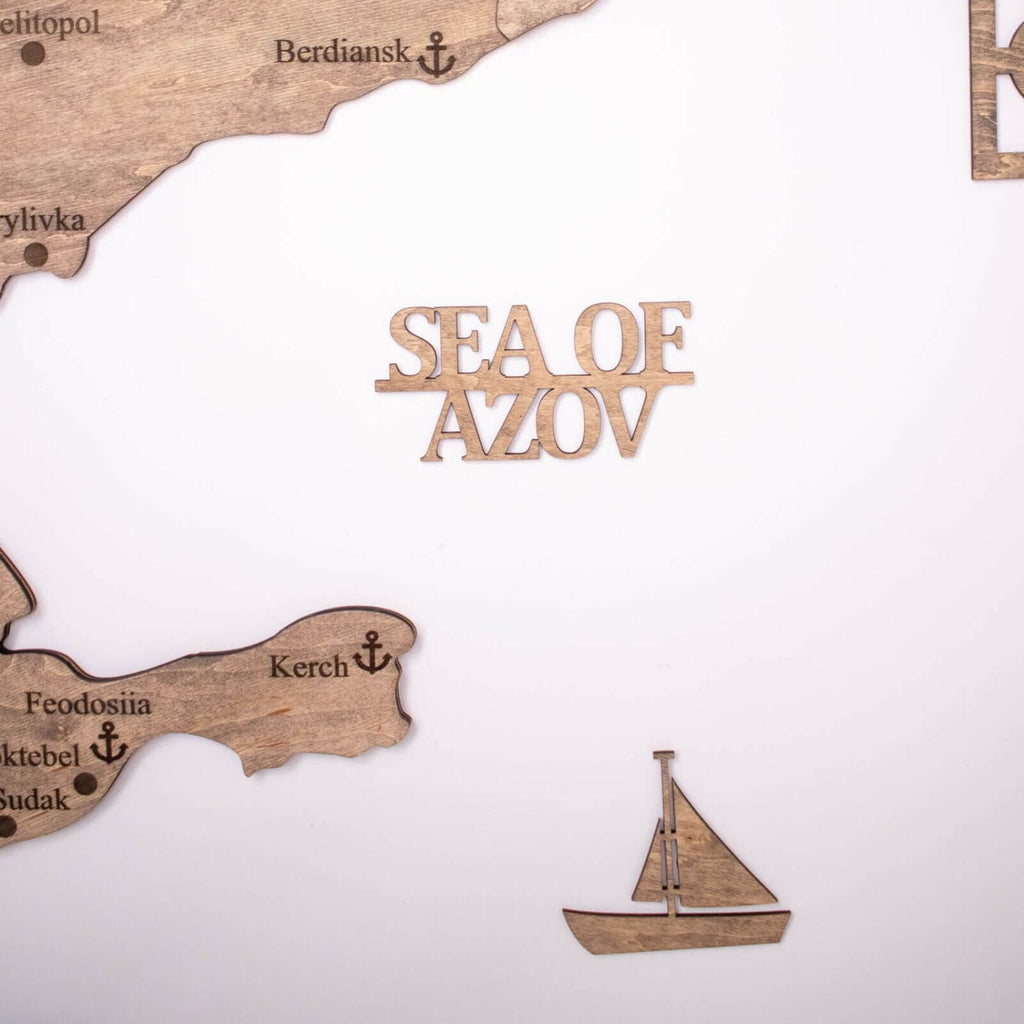 Wooden Map of Ukraine Terra Enjoy The Wood