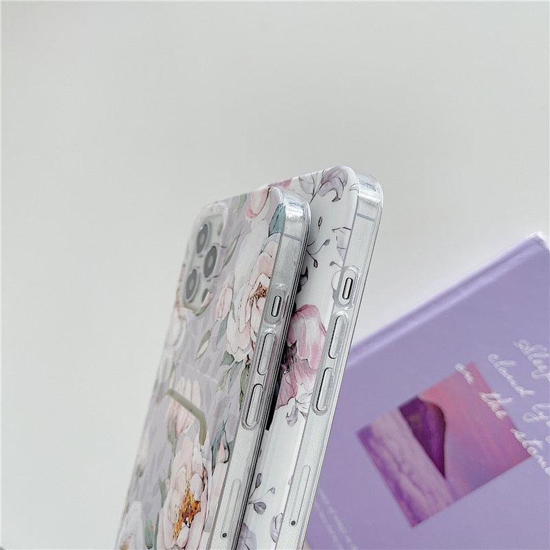 Marble Card Holder Flower Leopard Print Phone Case For iPhone 11 12 13 Pro Max Wallet Soft Silicone Cover Silicone Grey White Shiny Slim Soft Scratch Resistant Case Stevvex
