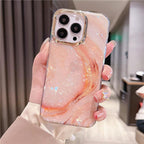 Marble Pattern Slim Shockproof Protective Soft Design for Girls Women Cute Case Cover For iPhone 13 Pro Max Glitter Marble Phone Case For iPhone 12 11 Pro Max XS Max XR Shockproof Cover Stevvex