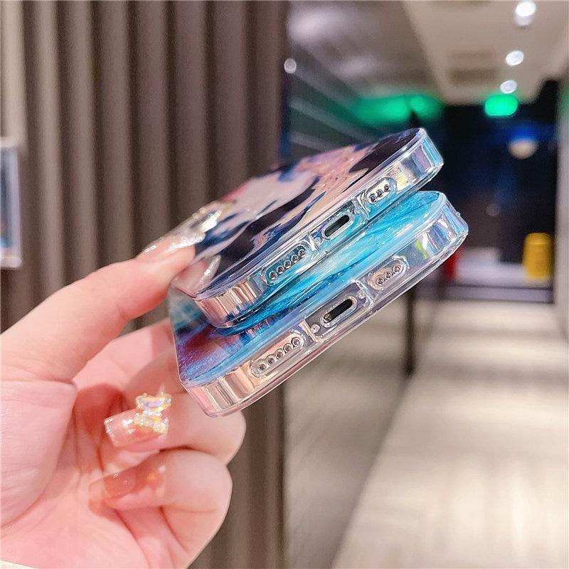 Marble Pattern Slim Shockproof Protective Soft Design for Girls Women Cute Case Cover For iPhone 13 Pro Max Glitter Marble Phone Case For iPhone 12 11 Pro Max XS Max XR Shockproof Cover Stevvex