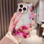 Marble Pattern Slim Shockproof Protective Soft Design for Girls Women Cute Case Cover For iPhone 13 Pro Max Glitter Marble Phone Case For iPhone 12 11 Pro Max XS Max XR Shockproof Cover Stevvex