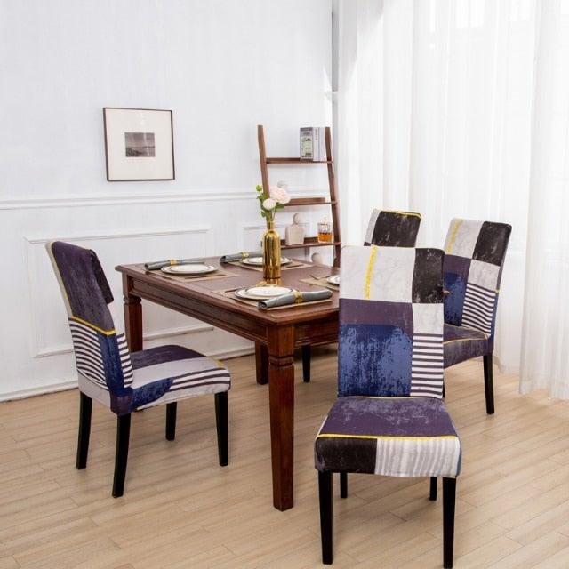 Marble Printed Stretch Chair Cover For Dining Room Office Banquet Chair Protector Elastic Material Armchair Cover  Chair Cover Chair Slipcover Marble Background Texture Parson Chair Stevvex