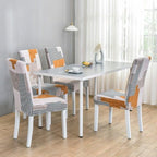 Marble Printed Stretch Chair Cover For Dining Room Office Banquet Chair Protector Elastic Material Armchair Cover  Chair Cover Chair Slipcover Marble Background Texture Parson Chair Stevvex
