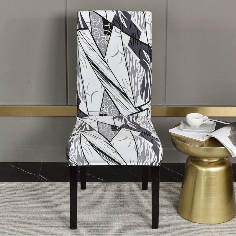 Marble Printed Stretch Chair Cover For Dining Room Office Banquet Chair Protector Elastic Material Armchair Cover  Chair Cover Chair Slipcover Marble Background Texture Parson Chair Stevvex