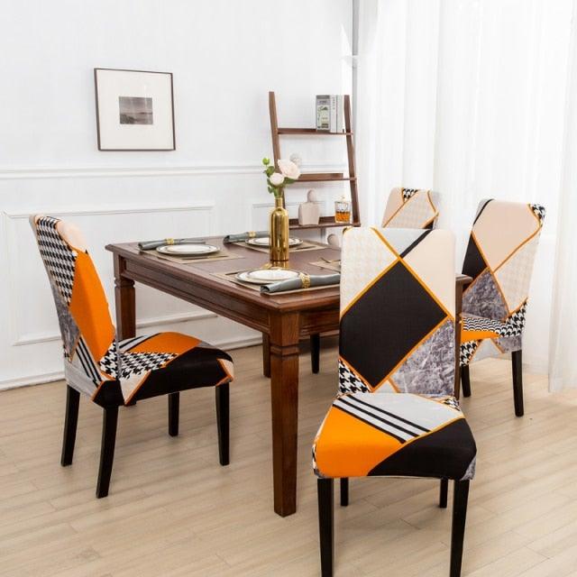 Marble Printed Stretch Chair Cover For Dining Room Office Banquet Chair Protector Elastic Material Armchair Cover  Chair Cover Chair Slipcover Marble Background Texture Parson Chair Stevvex