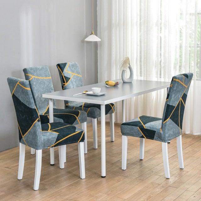 Marble Printed Stretch Chair Cover For Dining Room Office Banquet Chair Protector Elastic Material Armchair Cover  Chair Cover Chair Slipcover Marble Background Texture Parson Chair Stevvex