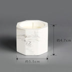 Marbled Plaster Scented Soy Candles Candlestick Aromatherapy For Party Gifts Marbled Plaster Scented Soy Candles Candlestick Aromatherapy Stress Relief Candles For Birthday Wedding Decoration Christmas Handmade Stevvex