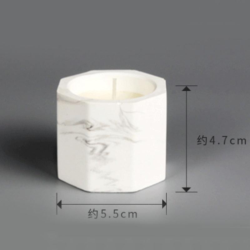 Marbled Plaster Scented Soy Candles Candlestick Aromatherapy For Party Gifts Marbled Plaster Scented Soy Candles Candlestick Aromatherapy Stress Relief Candles For Birthday Wedding Decoration Christmas Handmade Stevvex