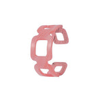 Marbled Square Link Resin Acrylic Bracelet Chunky Fashion