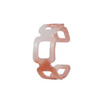 Marbled Square Link Resin Acrylic Bracelet Chunky Fashion