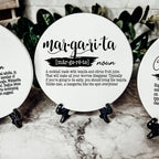 Funny Drink Definition Coasters Set Dictionary Quote Coasters For Bar And Countertop Decor BandsCo Straps