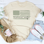 Marine Wife Tee Peachy Sunday