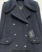 MARQUETTA - Womens Double Breasted Wool & Cashmere Blend Long Coat