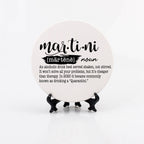 Funny Drink Definition Coasters Set Dictionary Quote Coasters For Bar And Countertop Decor BandsCo Straps